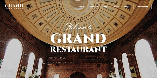 Mẫu website nhà hàng đẹp